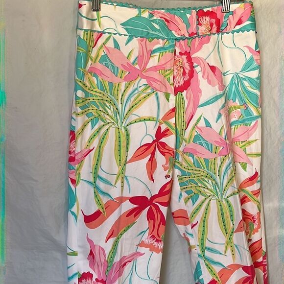 JADE Melody Tam ladies floral capri pants size 8 - Picture 4 of 9
